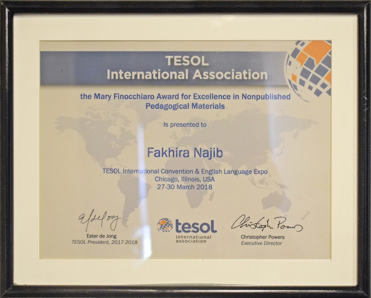 Mary Finocchiaro Award for Excellence